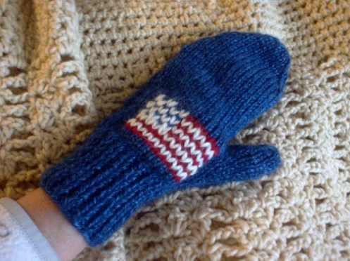 US flag mitten-w