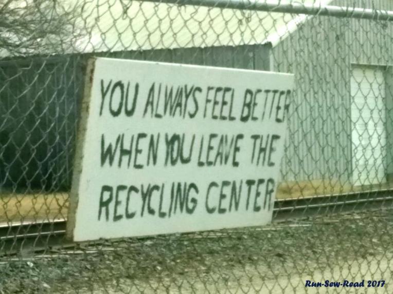 Recycling Center sign-RSR