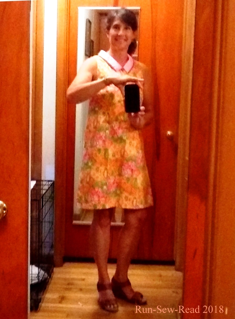 Pink dress mirror selfie b