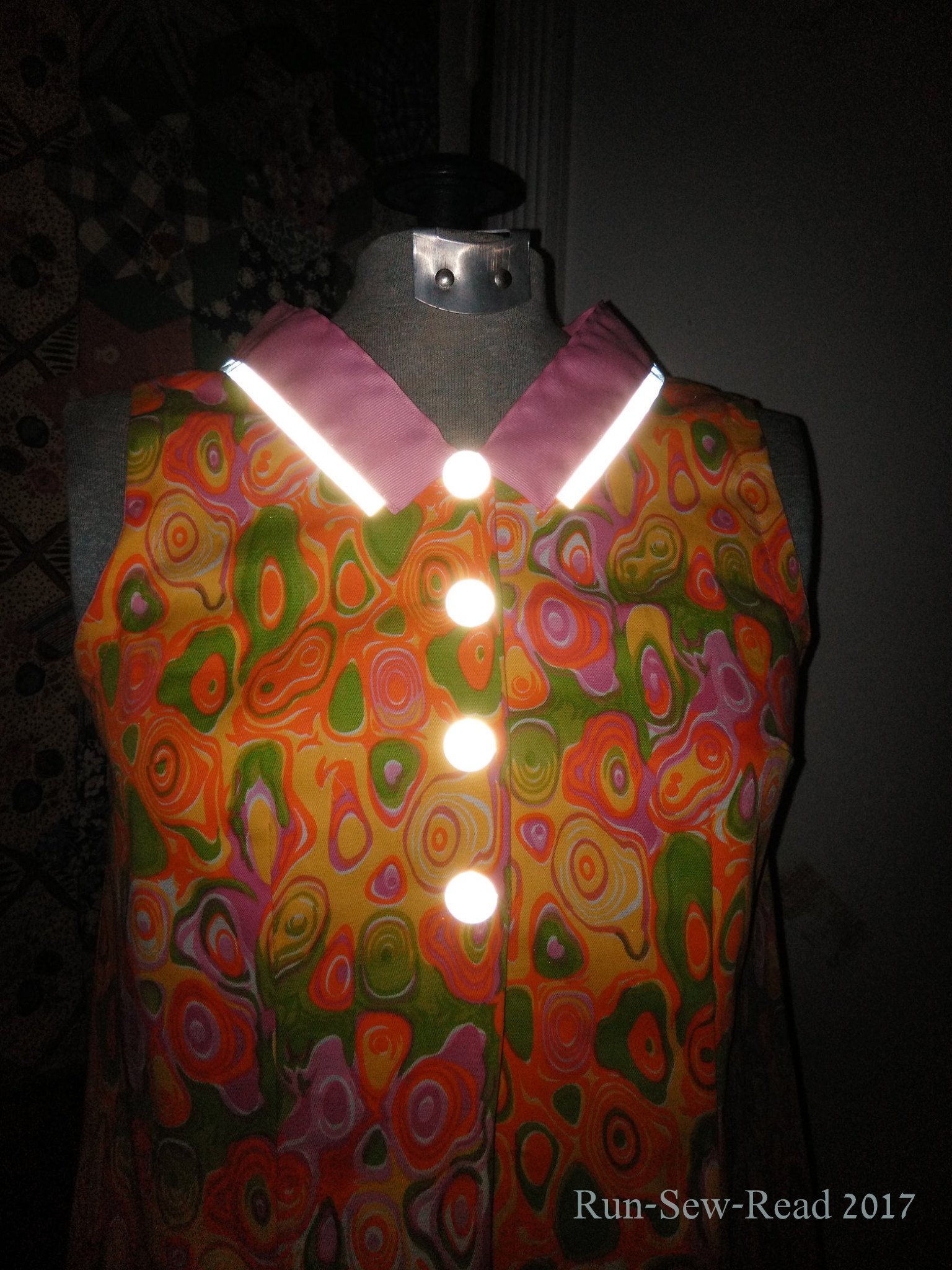 Pink dress reflector bodice