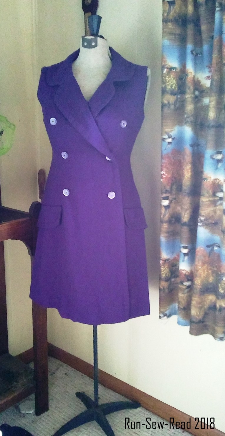 Purple wool blazer dress RSR
