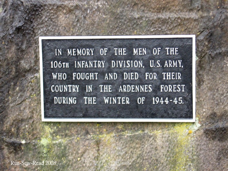 St Vith 106th memorial placque a