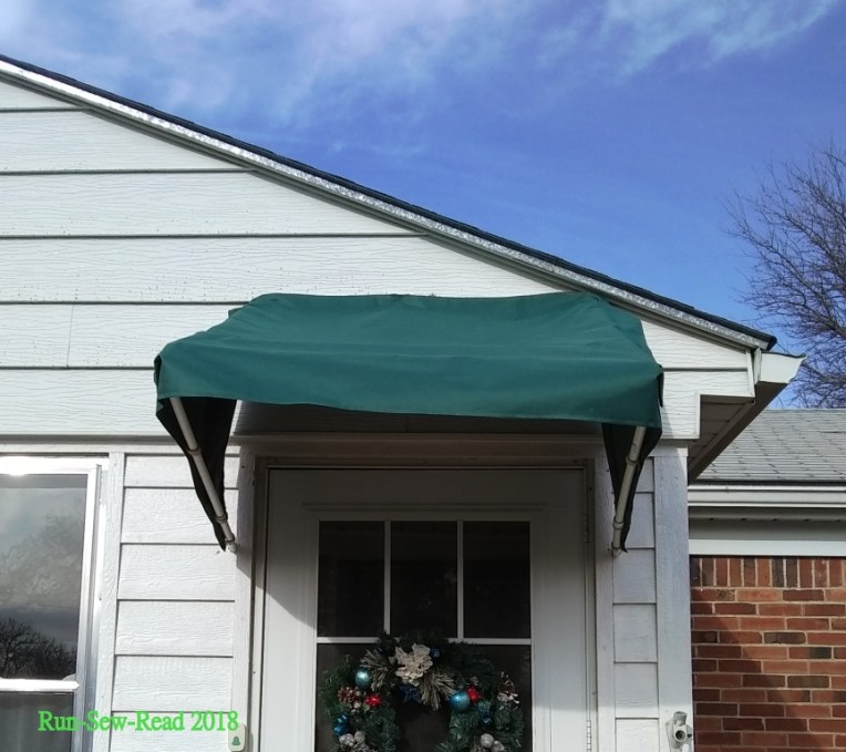 Awning front before straighten w