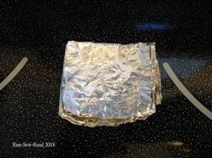 For frying in the air fryer put the ice cream on a little baking pan or piece of foil