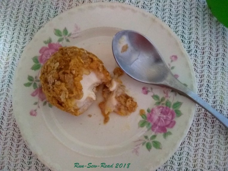 fried ice cream done