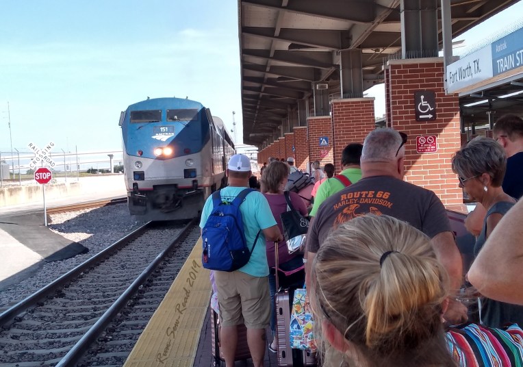 Train approaching RSR